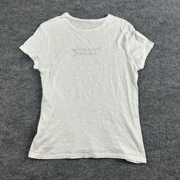 Zadig Voltaire Shirt Mens Small Toby Slub T Shirt White Minimalist Quiet Luxury - Picture 8 of 12